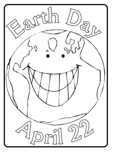 printable earth day coloring page  kindergarten  april