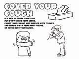 Flu Cover Coloring Fighter Tools Cough Poster Gov sketch template