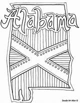 Coloring Alabama Pages State Mississippi Symbols Getcolorings Sheets Symbol Printable History Color Choose Board Popular sketch template