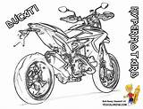 Coloring Pages Ducati Motorcycle Hypermotard Book Kids Colouring Boys sketch template