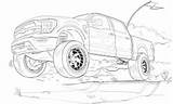 Ford Raptor F150 sketch template