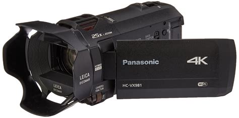 panasonic  ultra hd video camera camcorder hc vxk  optical zoom   bsi sensor