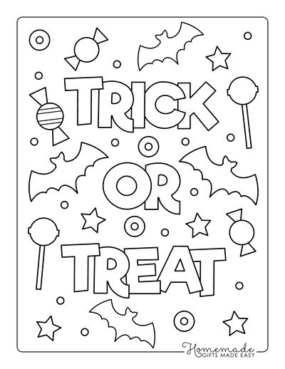 halloween colouring pages printable