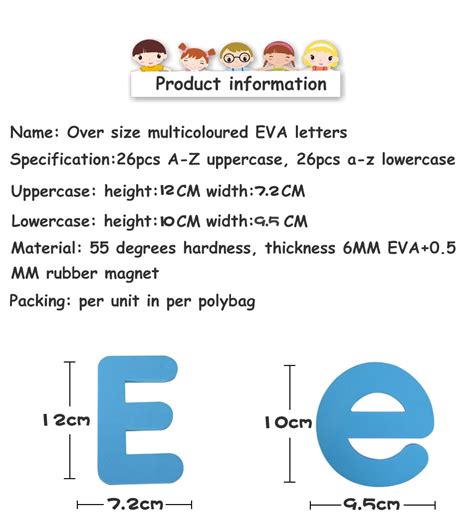 pcs uppercase lowercase  size cm soft english magnetic alphabet