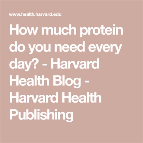 How Much Protein Do You Need Every Day Health Blog