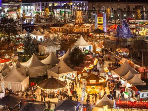 galway christmas market returns   festive season  big wheel carousel