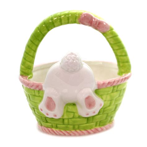 tabletop bunny basket candy dish ceramic easter rabbit walmartcom
