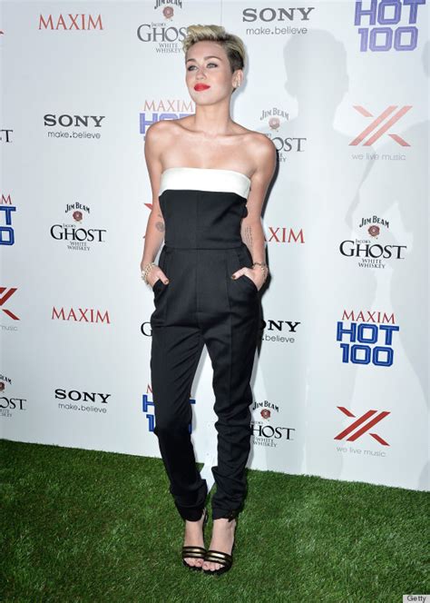 Miley Cyrus Jumpsuit At Maxim Hot 100 Party Is A Total Hit Photos