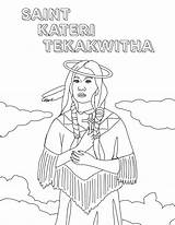 Kateri Tekakwitha Sdcason Donate sketch template