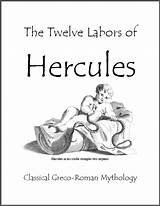 Hercules Labors Twelve Mythology Worksheets Greek Kids Pdf Studenthandouts Texts Print Literature Ebook Workbook Two Ebooks Choose Stories Board sketch template