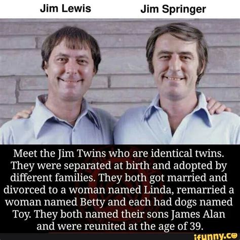 Jim Lewis Jim Springer Meet The Jim Twins Who Are Identical Twins They