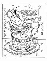 Cup Ausmalen Colorier Gourmandises Dover Adultos Taza Thérapie Adulte Teacup Vorlagen Getcolorings Easypeasyandfun Erwachsene sketch template