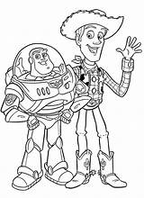 Pages Woody Coloring Lightyear Buzz Toy Story Getcolorings Movie sketch template