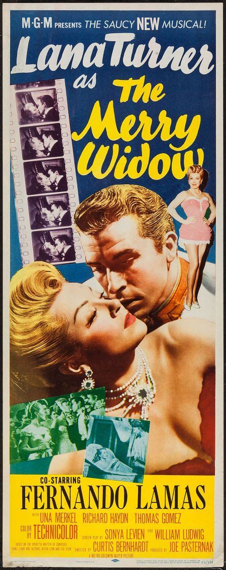 movie posters musical the merry widow mgm 1952 insert