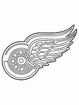 Wings Detroit Red Pages Colouring Coloringpage Ca Coloring Nhl Clubs Colour Member Check Category sketch template