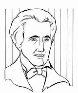 Andrew Jackson Coloring President Sketch Cartoon Drawing Pages James Madison Johnson Getdrawings Book Lewis Ray Coloringpagebook Sketches Clinton Bill Van sketch template