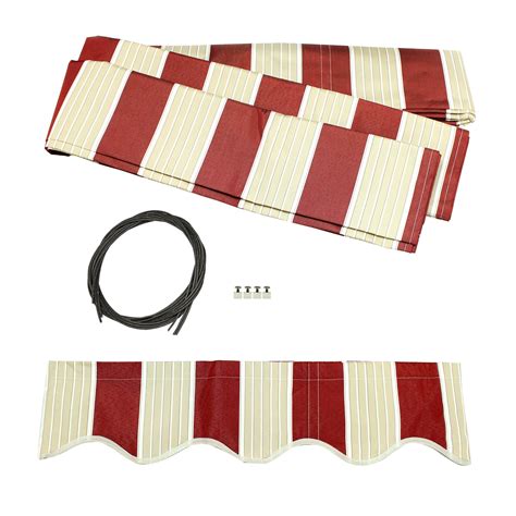 aleko  ft   ft rectangular awning fabric replacement ebay