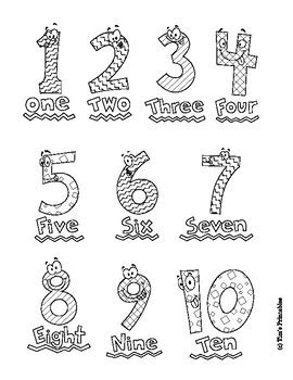 printable numbers   printable number coloring pages   images