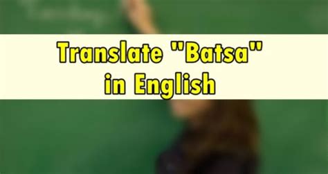 batsa  english translate batsa  english