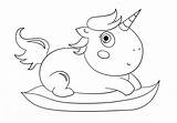 Unicorn Coloring Fat Pages Cute Leaf Anime Baby Categories Printable Template sketch template
