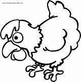 Coloring Pages Animal Chicken Kids Color Printable Animals Farm Chickens Sheets Found sketch template