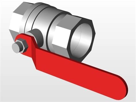 ball valve 3d piping cgtrader