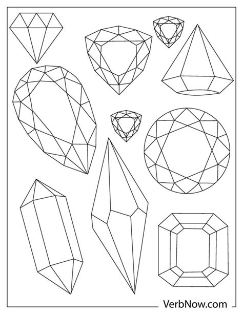 diamonds coloring pages book   printable  verbnow