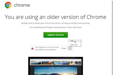 remove fake critical chrome update scam windows bulletin
