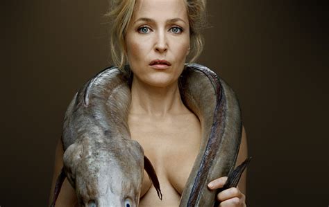 gillian anderson and other celebrities pose nude with dead