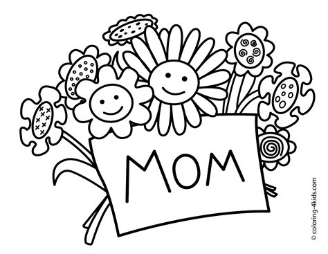 mothers day coloring pages getcoloringpagescom