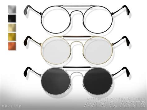 The Sims Resource Avex Glasses By Pralinesims • Sims 4 Downloads