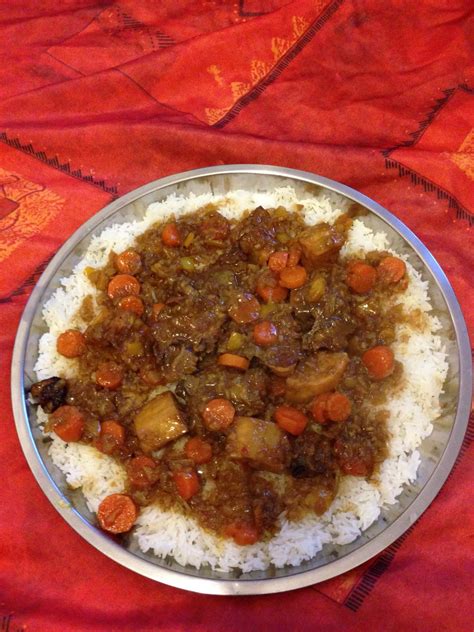 thiou curry riz blanc et sa sauce au curry lacuisinededaba