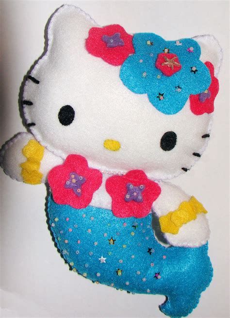 hello kitty mermaid · a food plushie · sewing on cut out