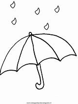 Pioggia Ombrello Natura sketch template