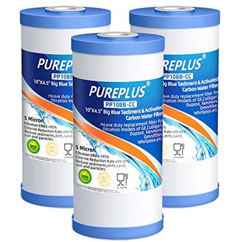Pureplus 5 Micron 10 X 4 5 Whole House Sediment And Activated Carbon