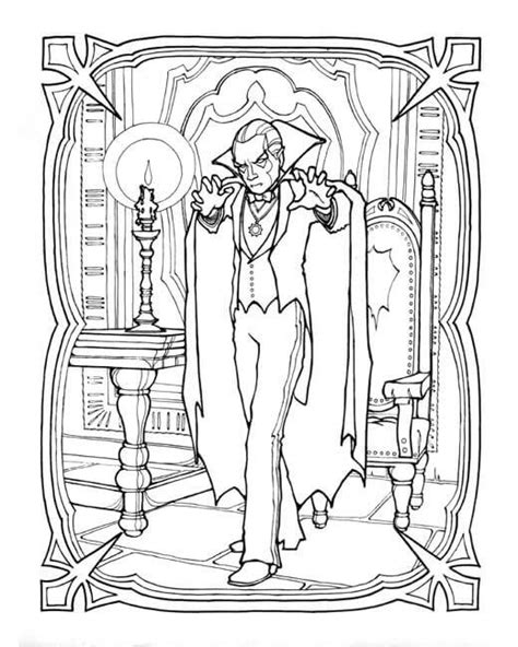 coloring pages  adults vampire coloring pages