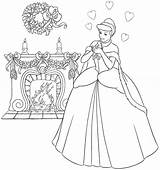 Coloring Pages Cinderella Disney Getdrawings sketch template