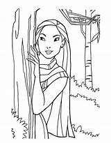 Pocahontas sketch template