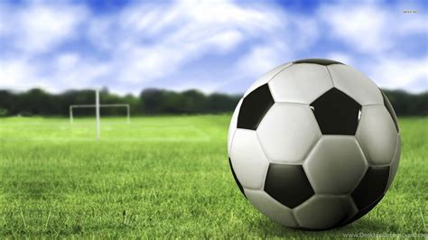 Soccer Field Backgrounds With Ball Desktop Background