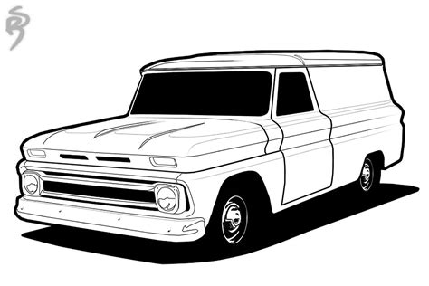 classic truck coloring pages wwwgalleryhipcom  sketch coloring page