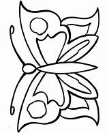 Coloring Butterfly Kids Pages Popular Easy sketch template