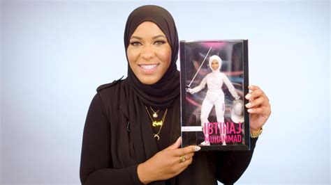 this hijab wearing olympian now has her own barbie cnn video