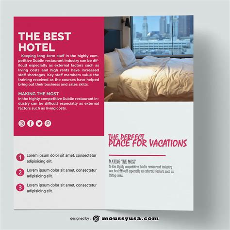 hotel brochure  template  psd mous syusa