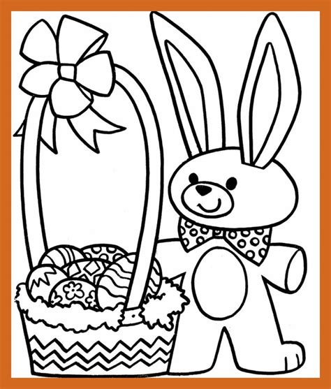 easter bunny  eggs coloring page  getcoloringscom