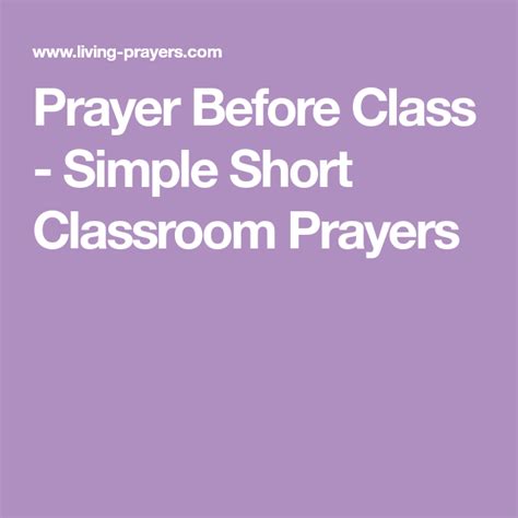 prayer  class simple short classroom prayers classroom prayer prayer  class