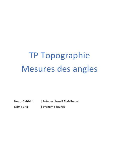 topographie  topographie