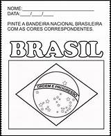 Bandeira Novembro Pinte Cores Brasileira Correspondentes Mensagenseatividades Educar sketch template