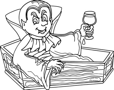 vampire coloring pages  print
