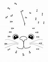 Dot Worksheets Rabbit Numbers Template Number Tracing Printable Learning Face Pages Shape Templates Print Write Subtraction Addition Preschool Worksheet Kids sketch template