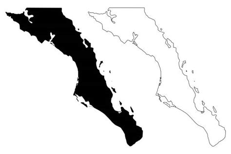 baja california map stock vectors istock